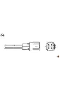 NGK Oza680-ty3 Oksijen Sensörü 93414