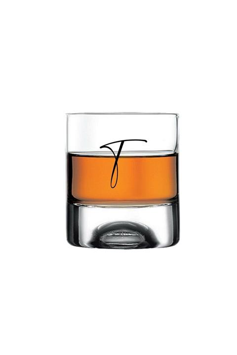 Paşabahçe T Harfi Yazılı Holiday Viski Bardağı