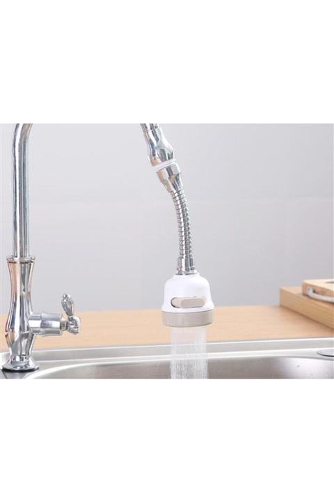 CMT 3 Fonksiyonlu Hortumlu Musluk Başlığı Batarya Ucu Tasarruflu