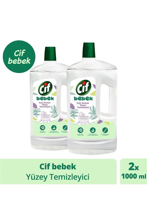 Cif Bebek Çok Amaçlı Yüzey Temizleyici 1000 Ml X2
