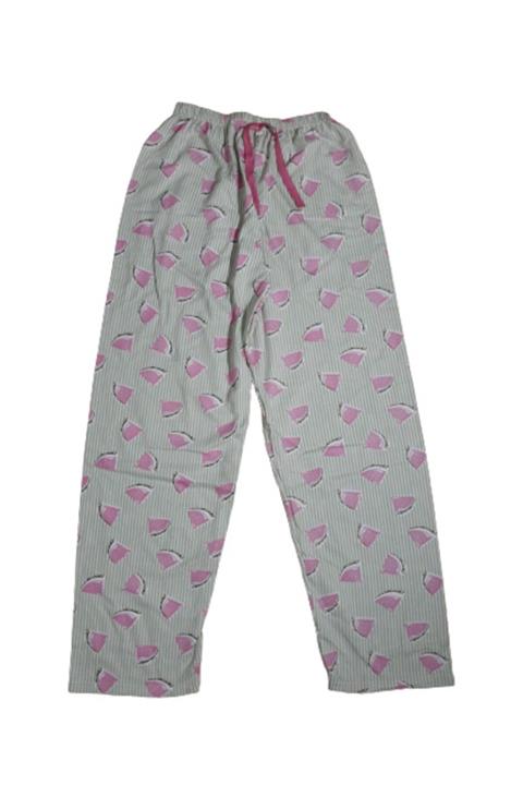 Rashoo Kadın Yeşil Çizgili Karpuz Desenli Pijama Altı