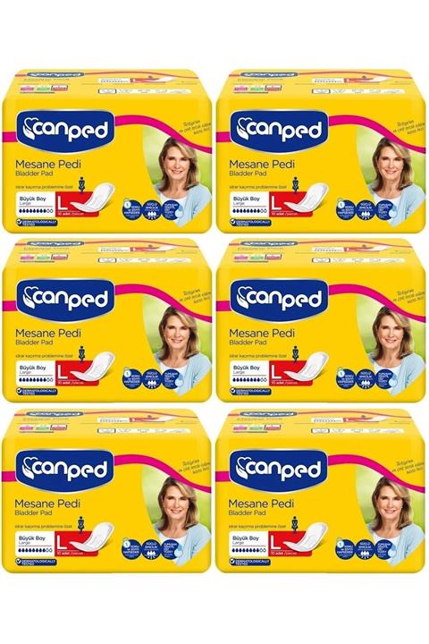 Canped Mesane Pedi Klasik 6 Lı Set L-büyük Boy 60 Adet (6pk*10)