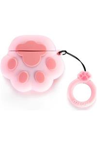 TECHNOMEN Pembe Airpods 1-2 Uyumlu Pati Koruma Kılıf