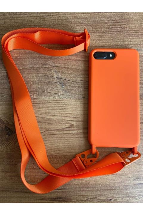 Bilişim Aksesuar Iphone 7 Plus / 8 Plus Kılıf Ipli Boyun Askılı Içi Kadife Lansman Yumuşak Silikon