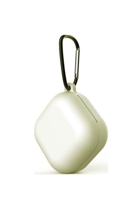 Coverzone Galaxy Buds Live Çengelli Gri Kılıf Smooth Matte Tpu