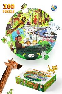 Oyunzu Hayvanat Bahçesi / Zoo Puzzle / 147 Parça / Oval