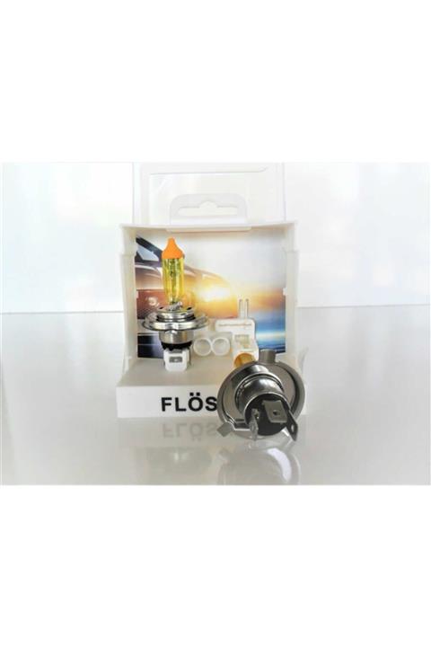 FLÖSHER H4 Limon Civciv Sarısı Far Ampulü Sarı Işık Artırımlı Far Ampulü H4