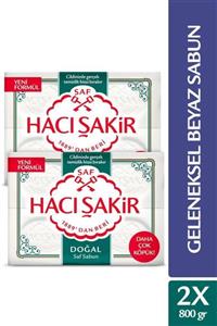 Hacı Şakir Doğal Saf Geleneksel Beyaz Sabun 4x200 Gr X 2 Adet