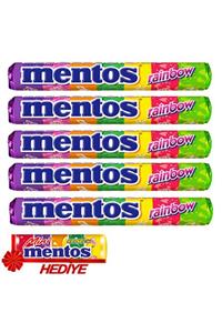 Mentos Stick Şeker Rainbow '' 5 Adet '' ( Mini Hediyeli)