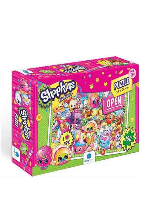 Gizzy Game Gizzy Shopkins ( Cici Biciler ) 100 Parça Çocuk Puzzle GZ.14051