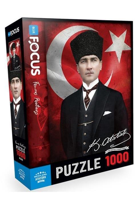Blue Focus Mustafa Kemal Atatürk 1000 Parça Puzzle