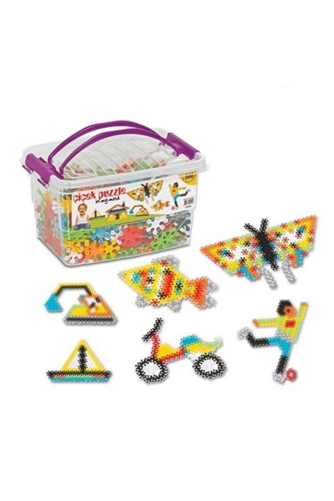 DEDE Çiçek Puzzle Box Eğitici Şekiller 500 Parça