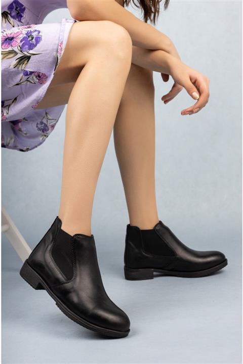MUGGO Siyah Nora Kadın Chelsea Bot