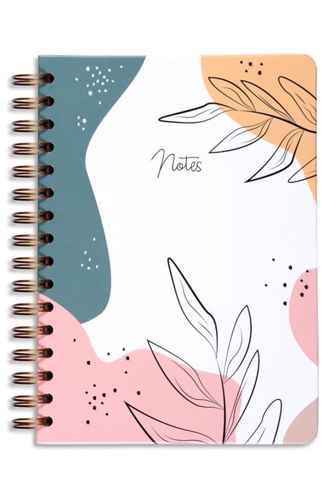 Matt Notebook A5 15x21 Cm Spiralli Çizgili Tarihsiz Not Defteri