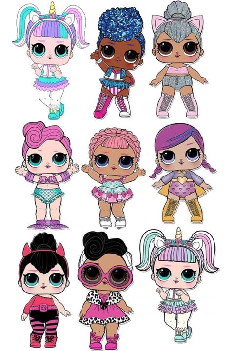 velomy Lol Bebek Şekerli Kağıda Baskı