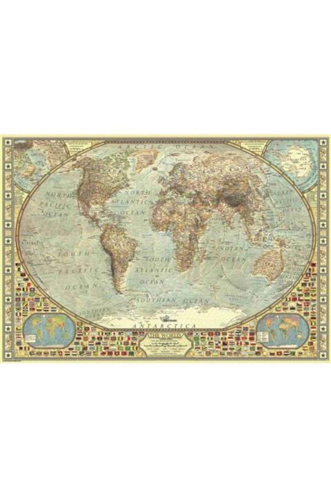 Anatolıan Dünya Haritası World Map 2000 Parça Puzzle - Yapboz