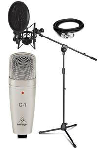 Behringer C-1 Mikrofon + Stand + Sh-101 Shock Mount Filtre Set