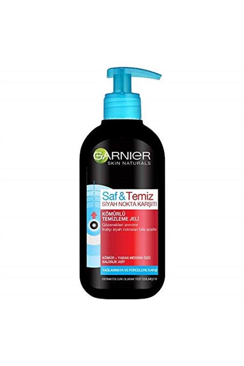 Garnier Skin Naturals Saf & Temiz Siyah Nokta Karşıtı Kömürlü Temizleme Jeli 200ml