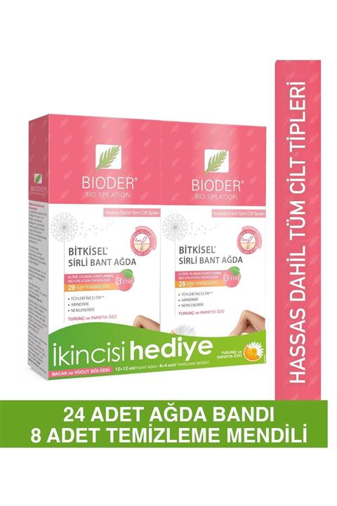 Bioder Bitkisel Sirli Bant Ağda - Vücut Bölgesi 2'li