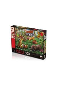 Ks Puzzle 500 Parça Köpekler Ve Kediler Yapboz