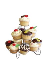 alsepeteavm Alsepetavm Metal Cupcake Standı 3 Katlı / 13'lü Kek Standı