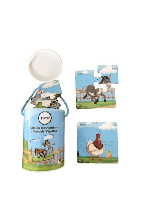 Furya Çiftlik Hayvanları 4 Parçalı Yap-boz Puzzle