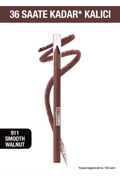 Maybelline New York Kahverengi Tattoo Liner Jel Göz Kalemi 911 Smooth Walnut 3600531531102