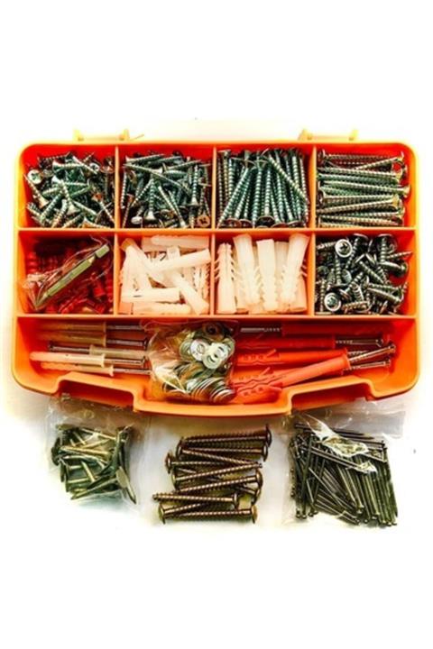 EMİN 550 + Parça 20 + Çeşit Full Vida, Dübel,çivi Ve Pul Seti Mtt56