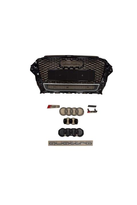 MVE Audı A3 2013-2016 Panjur Rs3 Sıyah - Quatro Yazılı