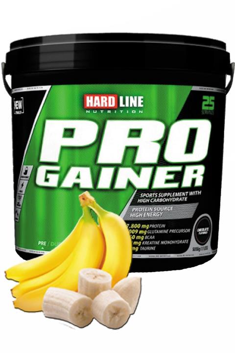Hardline Progainer Muzlu Muz 5000 gr Gainer Kilo Aldırıcı Hacim Kütle Kas Artırma Tozu