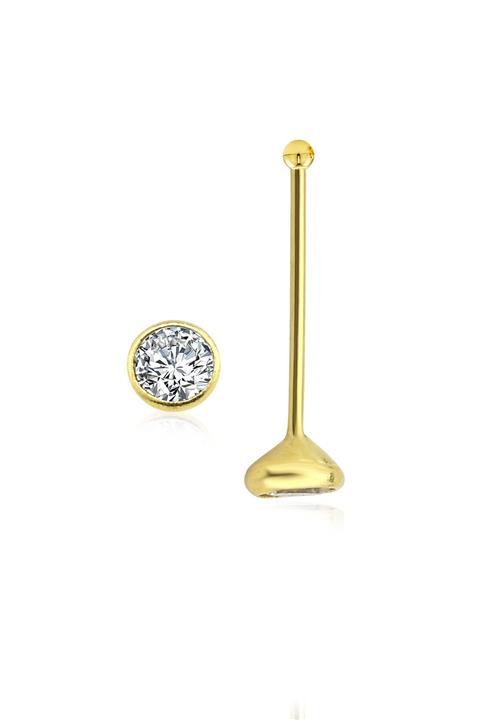 Tual Diamond 14 Ayar Tektaş Altın Hızma