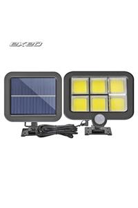 exeo 120 Cob Led Solar Panel Güneş Enerjili 3 Mod Duvar Lambası