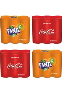 CocaCola Coca Cola Teneke Kutu Karma 12x250 Ml Klasik Tat + 12x250 Ml Fanta