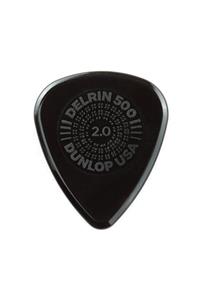 Jim Dunlop Prime Grip Delrin 500 Picks 1 Adet - Siyah 2.0 mm Pena