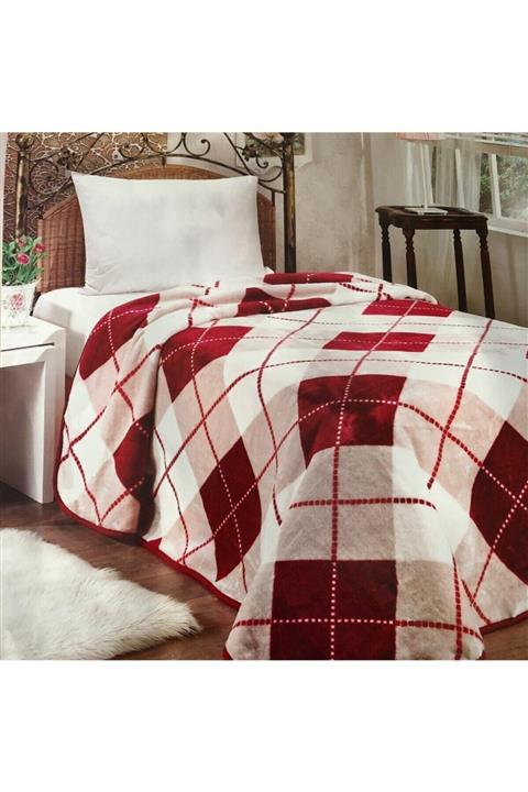 MİNK Çift Kisilik Battaniye Lacasa 1068 Kırmızı