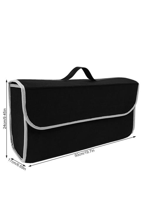 eryatex Araba Bagaj Avadanlık Organizer Araç Alet Eşya Düzenleyici Cepli Çanta -siyah