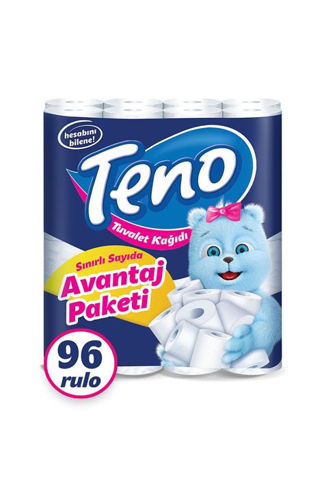 Teno Avantaj Paket Tuvalet Kağıdı 96 Rulo
