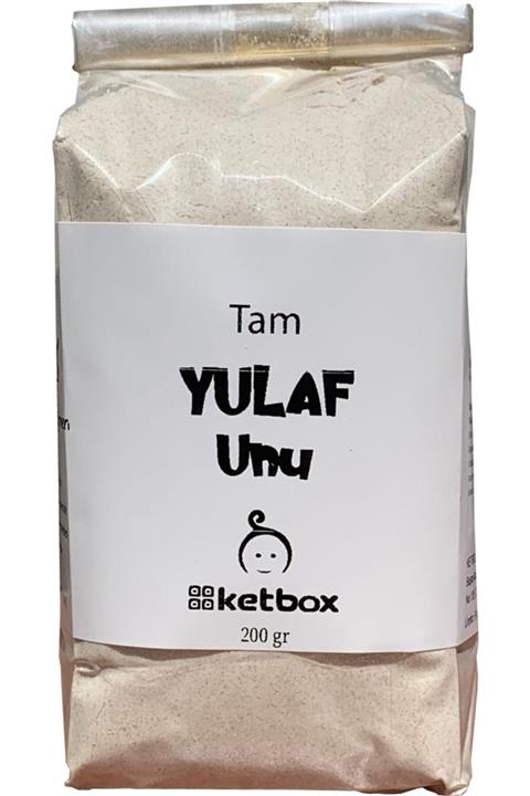 ketbox Organik Tam Yulaf Unu 200 gr Katkısız Doğal