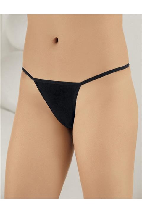 Şahinler Kadın Siyah Likralı String Mb3075-sh