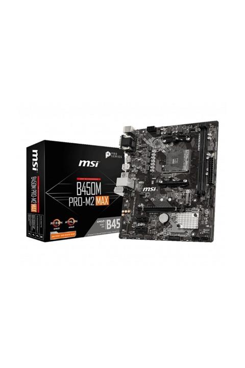 MSI B450m Pro-m2 Max Amd B450 Soket Am4 Ddr4 3466(oc)mhz Matx Gaming Anakart