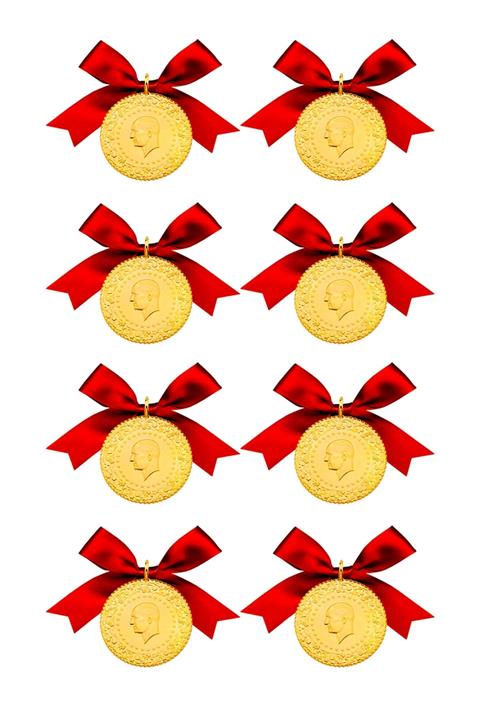 Ahlatcı Sarrafiye 8 Adet Eski Tarihli Tam Altın