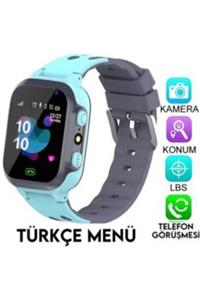 Smartberry Çocuk Konum Takipli Sim Kart Girişli Lbs Ve Sos Özellikli Akıllı Saat - Mavi