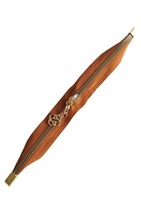 angel çanta aksesuar Stoplu Fermuar Light Gold Metal 35 Cm