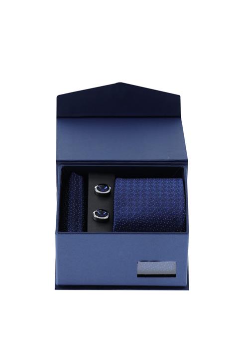 Kiğılı 3'lü Kravat Mendil Kol Düğmesi Seti