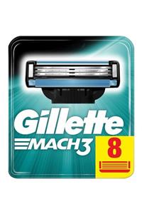 Gillette Mach3 8'li Yedek Tıraş Bıçağı Karton Paket