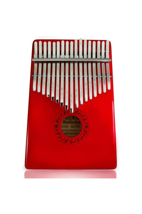 GECKO Kırmızı Kalimba K17br 17 Tuşlu C Tone