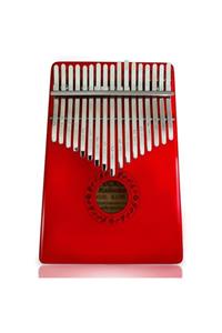 GECKO Kırmızı Kalimba K17br 17 Tuşlu C Tone