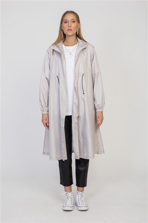 SİNDAL Kadın Gri Yağmurluk 4-2420