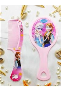 ÇÖPLÜX ACCESSORİES Karlar Ülkesi Ayna Tarak Seti Frozen Elsa Ve Anna Sihirli Ayna Üç Boyutku Ayna