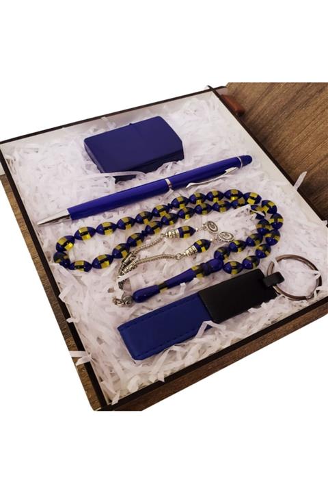 LAUREL DREAM Erkeğe Özel 4lü Kehribar Tesbih Kalem Çakmak Ve Anahtarlık Seti